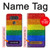 W2683 Rainbow LGBT Pride Flag Hard Case and Leather Flip Case For LG V20