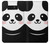 W2662 Cute Panda Cartoon Hard Case and Leather Flip Case For Note 8 Samsung Galaxy Note8