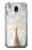 W1980 White Peacock Hard Case and Leather Flip Case For Samsung Galaxy J7 (2017) EU Version