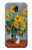 W2937 Claude Monet Bouquet of Sunflowers Hard Case and Leather Flip Case For Samsung Galaxy J7 (2017) EU Version