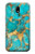 W2906 Aqua Turquoise Stone Hard Case and Leather Flip Case For Samsung Galaxy J5 (2017) EU Version