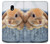 W0242 Cute Rabbit Hard Case and Leather Flip Case For Samsung Galaxy J3 (2017) EU Version