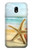 W1117 Starfish on the Beach Hard Case and Leather Flip Case For Samsung Galaxy J3 (2017) EU Version