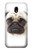 W1852 Pug Dog Hard Case and Leather Flip Case For Samsung Galaxy J3 (2017) EU Version