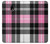 W3091 Pink Plaid Pattern Hard Case and Leather Flip Case For Samsung Galaxy J3 (2017) EU Version