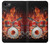W1431 Skull Drum Fire Rock Hard Case and Leather Flip Case For iPhone 7, iPhone 8, iPhone SE (2020) (2022)
