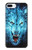 W0752 Blue Fire Grim Wolf Hard Case and Leather Flip Case For iPhone 7 Plus, iPhone 8 Plus