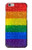 W2683 Rainbow LGBT Pride Flag Hard Case and Leather Flip Case For iPhone 6 6S