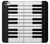 W3078 Black and White Piano Keyboard Hard Case and Leather Flip Case For iPhone 6 Plus, iPhone 6s Plus