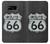 W3207 Route 66 Sign Hard Case and Leather Flip Case For Samsung Galaxy S8