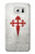 W3200 Order of Santiago Cross of Saint James Hard Case and Leather Flip Case For Samsung Galaxy S6 Edge