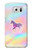 W3203 Rainbow Unicorn Hard Case and Leather Flip Case For Samsung Galaxy S6 Edge