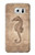 W3214 Seahorse Old Paper Hard Case and Leather Flip Case For Samsung Galaxy S6 Edge