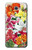 W3205 Retro Art Flowers Hard Case and Leather Flip Case For Samsung Galaxy J7 Prime (SM-G610F)