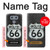 W3207 Route 66 Sign Hard Case and Leather Flip Case For LG G6