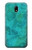 W3147 Aqua Marble Stone Hard Case and Leather Flip Case For Samsung Galaxy J7 (2017) EU Version