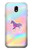 W3203 Rainbow Unicorn Hard Case and Leather Flip Case For Samsung Galaxy J7 (2017) EU Version