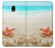 W3212 Sea Shells Starfish Beach Hard Case and Leather Flip Case For Samsung Galaxy J3 (2017) EU Version