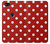 W2951 Red Polka Dots Hard Case and Leather Flip Case For Google Pixel 2