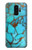 W2685 Aqua Turquoise Gemstone Graphic Printed Hard Case and Leather Flip Case For Samsung Galaxy S9 Plus