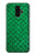 W2704 Green Fish Scale Pattern Graphic Hard Case and Leather Flip Case For Samsung Galaxy S9 Plus