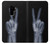 W3101 X-ray Peace Sign Fingers Hard Case and Leather Flip Case For Samsung Galaxy S9 Plus