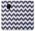 W2345 Navy Blue Shavron Zig Zag Pattern Hard Case and Leather Flip Case For Samsung Galaxy S9