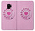 W2847 Pink Retro Rotary Phone Hard Case and Leather Flip Case For Samsung Galaxy S9