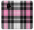 W3091 Pink Plaid Pattern Hard Case and Leather Flip Case For Samsung Galaxy S9