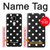 W2299 Black Polka Dots Hard Case and Leather Flip Case For LG G7 ThinQ