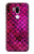 W3051 Pink Mermaid Fish Scale Hard Case and Leather Flip Case For LG G7 ThinQ