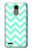 W1723 Mint Chevron Zigzag Hard Case and Leather Flip Case For LG K10 (2018), LG K30