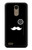 W1946 Sir Mustache Minimalism Hard Case and Leather Flip Case For LG K10 (2018), LG K30