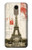W2108 Eiffel Tower Paris Postcard Hard Case and Leather Flip Case For LG K10 (2018), LG K30