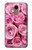 W2943 Pink Rose Hard Case and Leather Flip Case For LG K10 (2018), LG K30