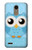 W3029 Cute Blue Owl Hard Case and Leather Flip Case For LG K10 (2018), LG K30