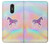 W3203 Rainbow Unicorn Hard Case and Leather Flip Case For LG K10 (2018), LG K30