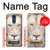 W2399 White Lion Face Hard Case and Leather Flip Case For LG K8 (2018)