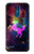 W2486 Rainbow Unicorn Nebula Space Hard Case and Leather Flip Case For LG K8 (2018)