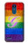 W2899 Rainbow LGBT Gay Pride Flag Hard Case and Leather Flip Case For LG K8 (2018)