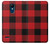 W2931 Red Buffalo Check Pattern Hard Case and Leather Flip Case For LG K8 (2018)