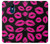 W2933 Pink Lips Kisses on Black Hard Case and Leather Flip Case For LG K8 (2018)