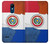 W3017 Paraguay Flag Hard Case and Leather Flip Case For LG K8 (2018)