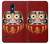 W3023 Japan Good Luck Daruma Doll Hard Case and Leather Flip Case For LG K8 (2018)