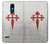 W3200 Order of Santiago Cross of Saint James Hard Case and Leather Flip Case For LG K8 (2018)