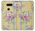 W2229 Vintage Flowers Hard Case and Leather Flip Case For LG V30, LG V30 Plus, LG V30S ThinQ, LG V35, LG V35 ThinQ