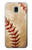 W0064 Baseball Hard Case and Leather Flip Case For Samsung Galaxy J3 (2018), J3 Star, J3 V 3rd Gen, J3 Orbit, J3 Achieve, Express Prime 3, Amp Prime 3