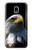 W2046 Bald Eagle Hard Case and Leather Flip Case For Samsung Galaxy J3 (2018), J3 Star, J3 V 3rd Gen, J3 Orbit, J3 Achieve, Express Prime 3, Amp Prime 3