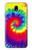 W2884 Tie Dye Swirl Color Hard Case and Leather Flip Case For Samsung Galaxy J7 (2018), J7 Aero, J7 Top, J7 Aura, J7 Crown, J7 Refine, J7 Eon, J7 V 2nd Gen, J7 Star