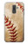 W0064 Baseball Hard Case and Leather Flip Case For Samsung Galaxy J8 (2018)